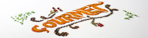 Gourmet-Logo-aus-Gewürzen